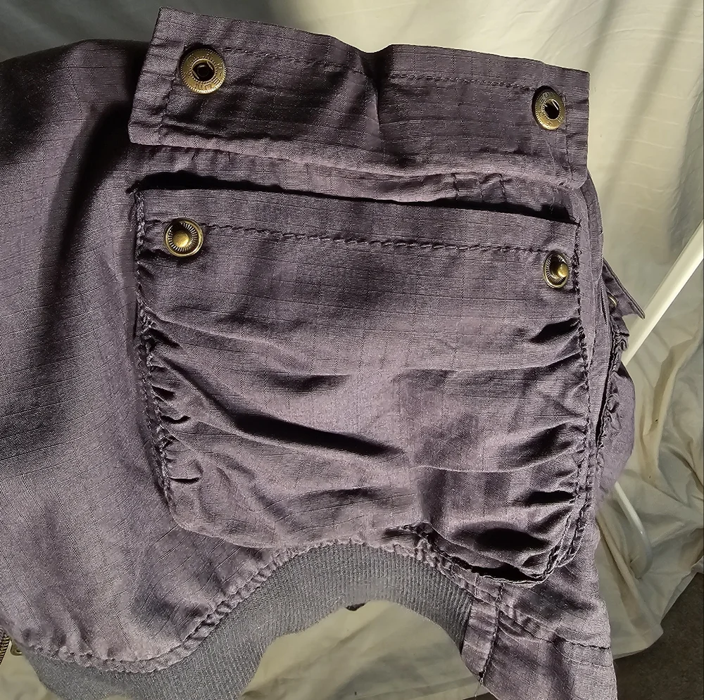 Dusty Blue Bomber Jacket - Picture 10 of 11